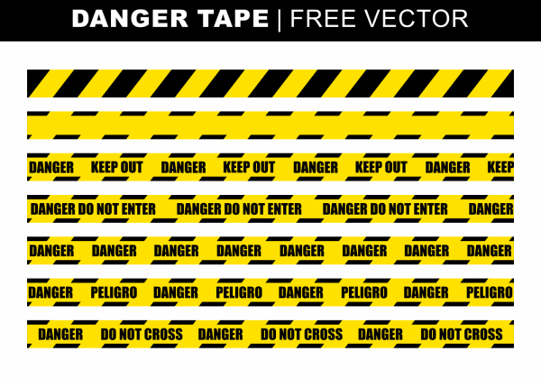 Желтая оградительная лента вектор