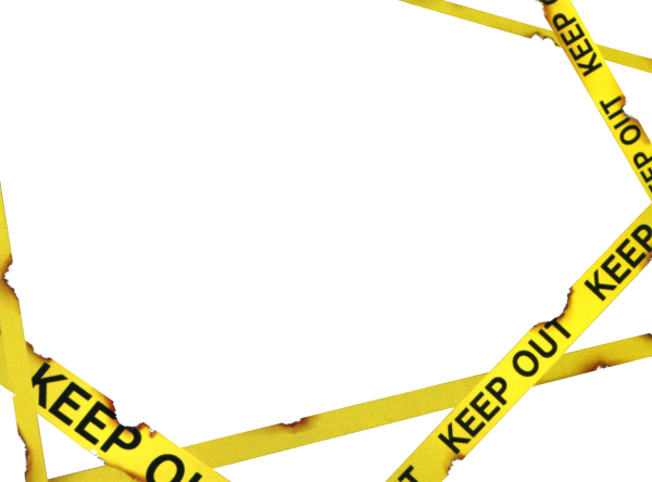 Желтая лента keep out