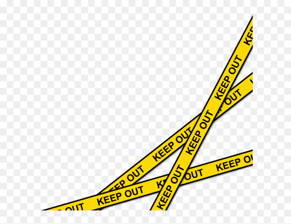 Лента keep out на прозрачном фоне