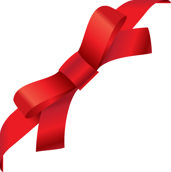 Красная лента с бантом