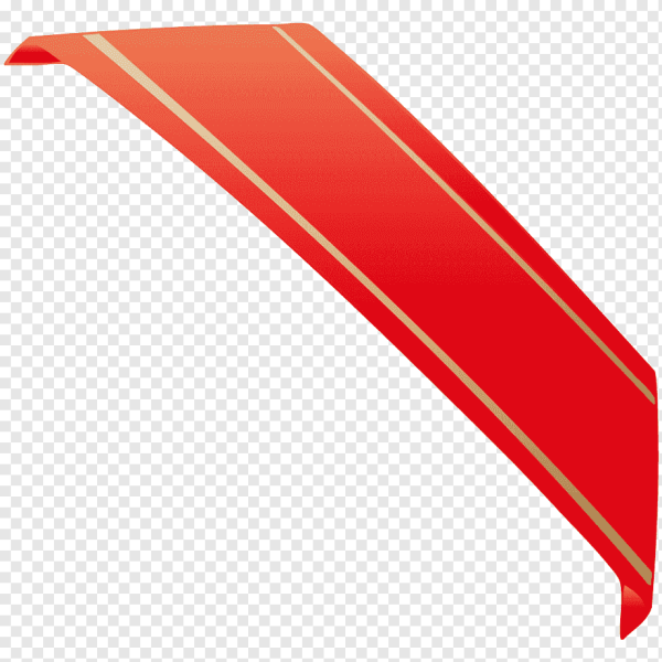 Красная лента на угол