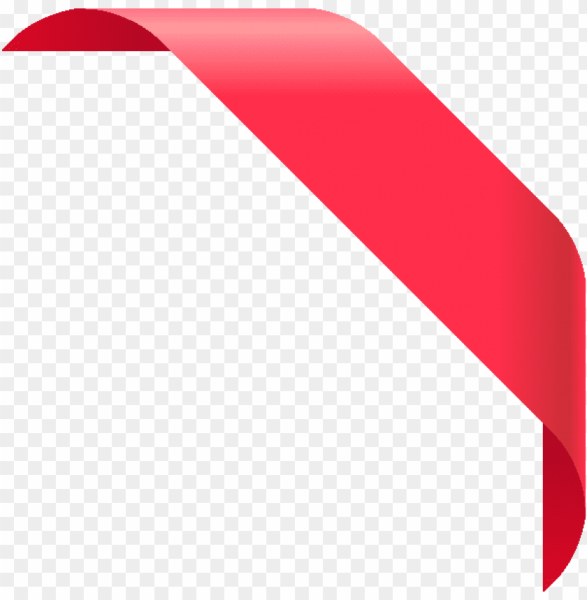 Красная ленточка в угол