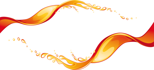 Оранжевые линии на прозрачном фоне