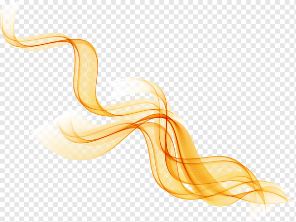 Желтая волнистая линия