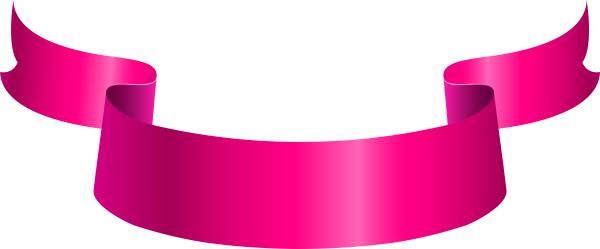 Розовая лента для надписи