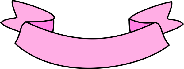 Розовая ленточка для надписи