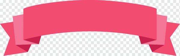 Розовая лента для надписи