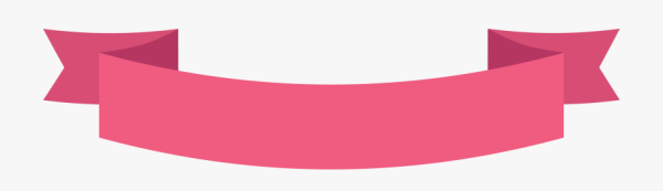 Розовая лента для надписи