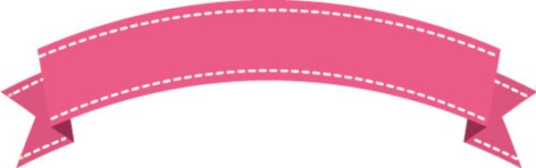 Розовая ленточка для надписи