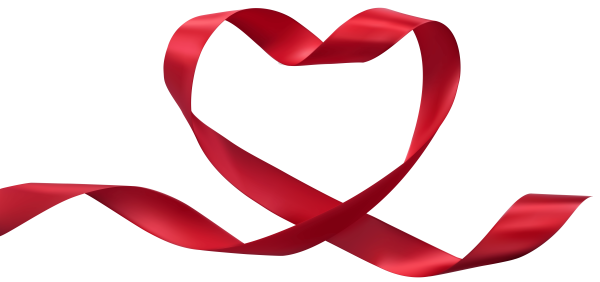Ленточка в виде сердца