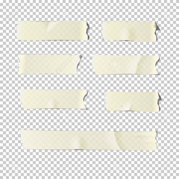 Обрывок скотча на прозрачном фоне