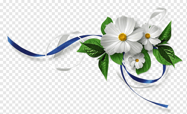 Красивые цветочные ленточки