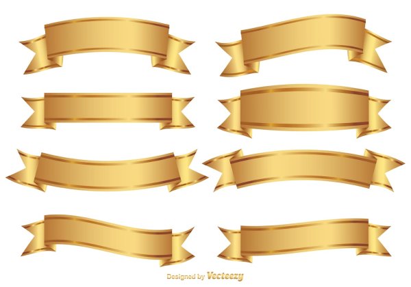 Векторная лента для надписи