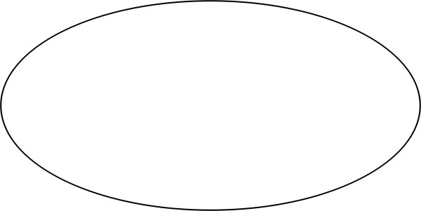 Овал трафарет