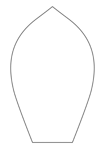 Лепесток трафарет