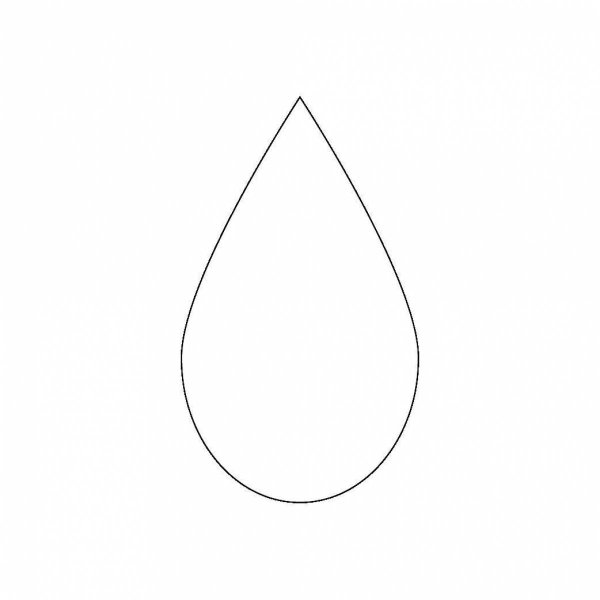 Лепесток трафарет