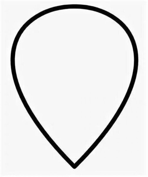 Лепесток черно белый