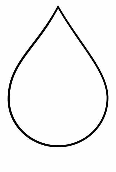 Капля воды трафарет