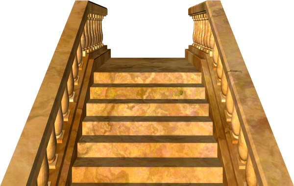 Лестница сбоку вектор