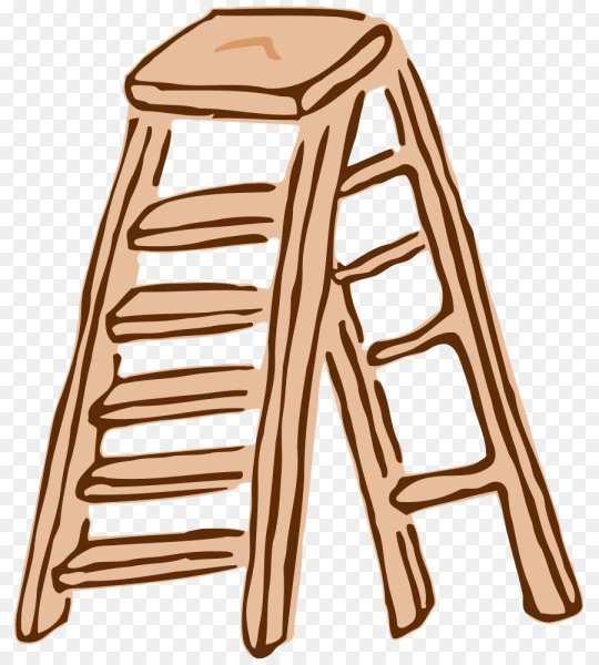 Лестница для детей на прозрачном фоне