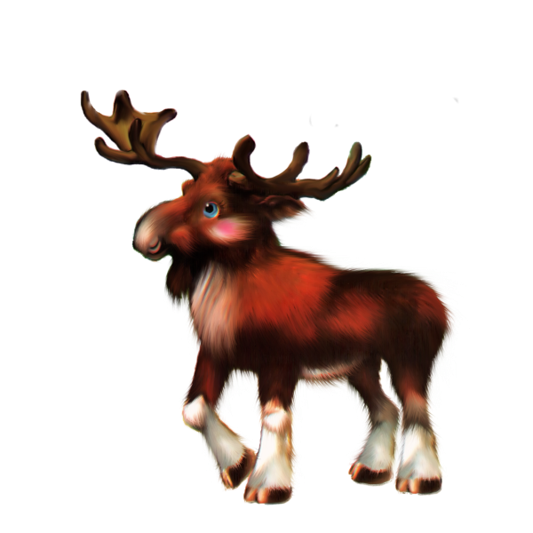 Лесные зверюшки на прозрачном фоне