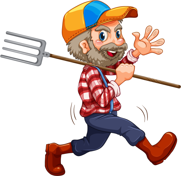 Лесоруб на прозрачном фоне