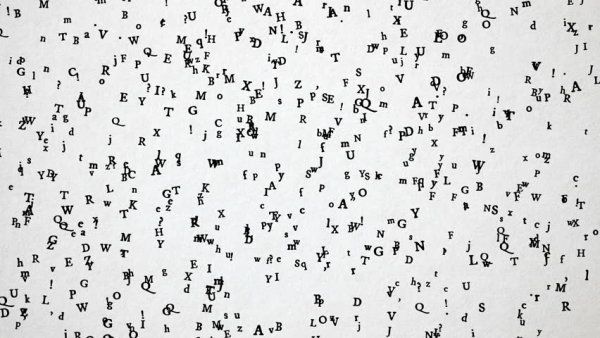 Буквы сыпятся