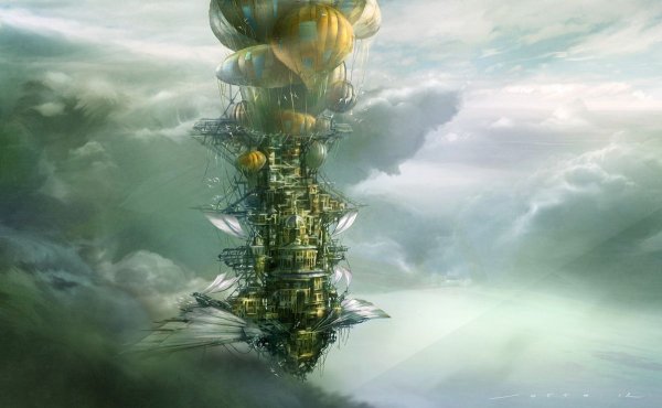 Паропанк корабли арт