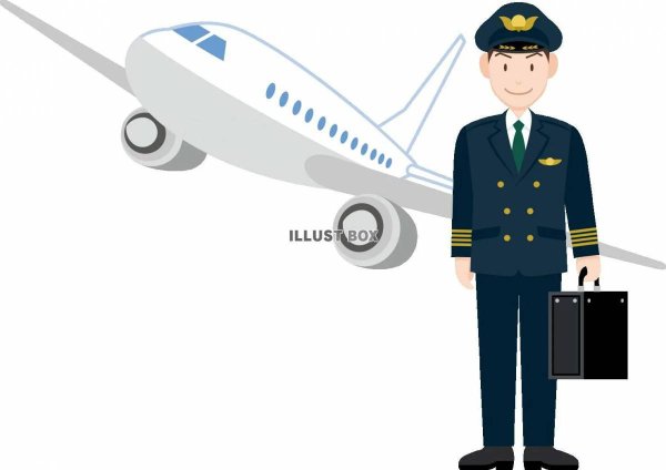 Летчик на белом фоне для детей