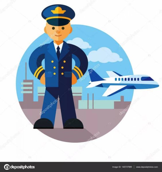 Иллюстрации летчика для детей