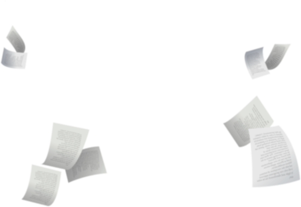 Разлетающиеся листы бумаги