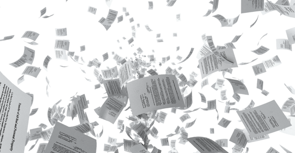 Падающие листы бумаги