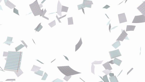 Падающие листы бумаги