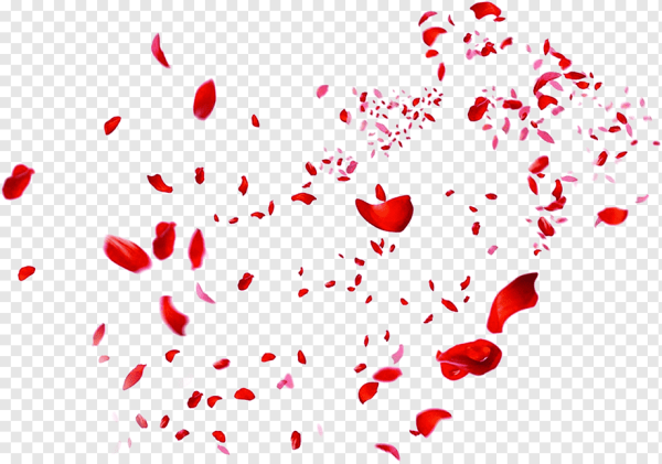 Падающие сердечки