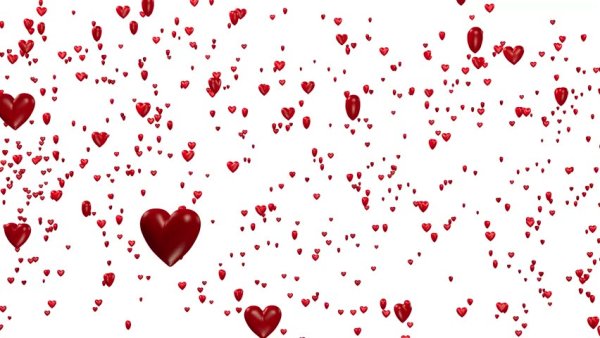 Россыпь сердечек