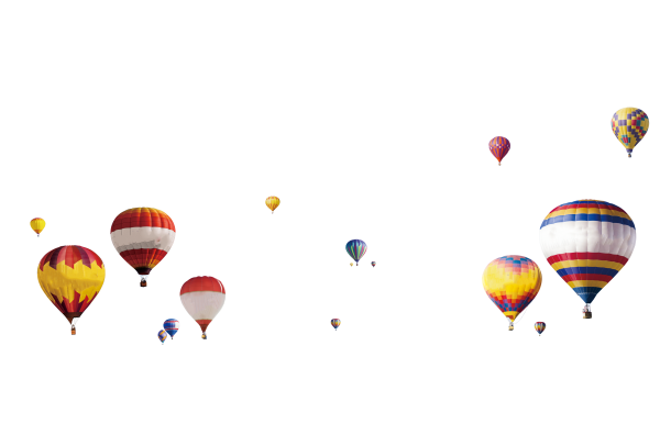 Воздушный шар на белом фоне