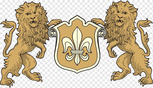 Семейный герб со львом