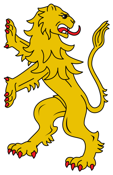 Лев геральдика щитодержатель