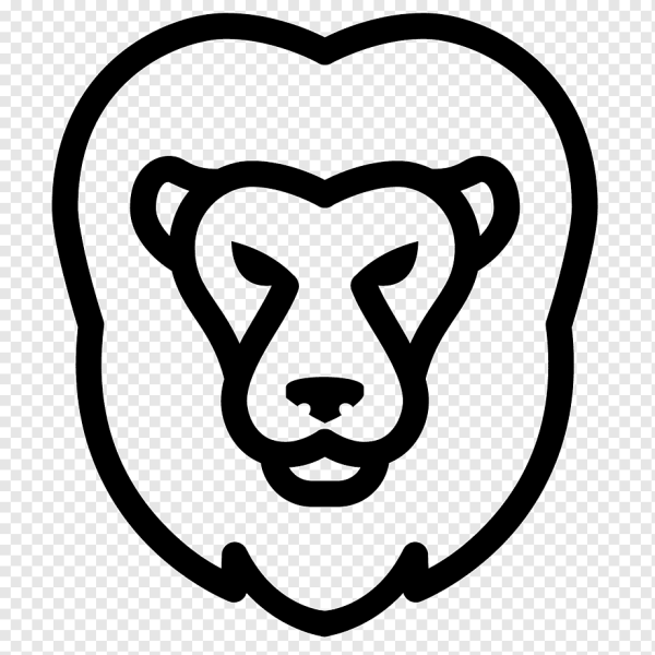 Морды животных в стиле иконок