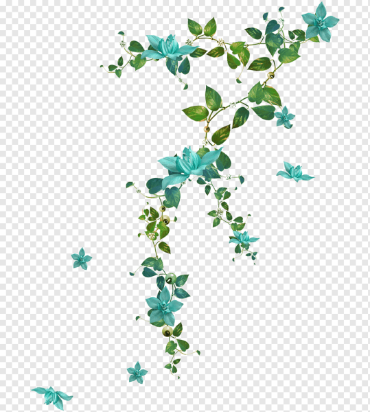 Вьющиеся цветы для фотошопа