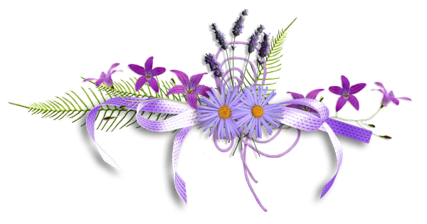 Цветочный разделитель текста