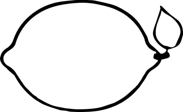 Лимон раскраска