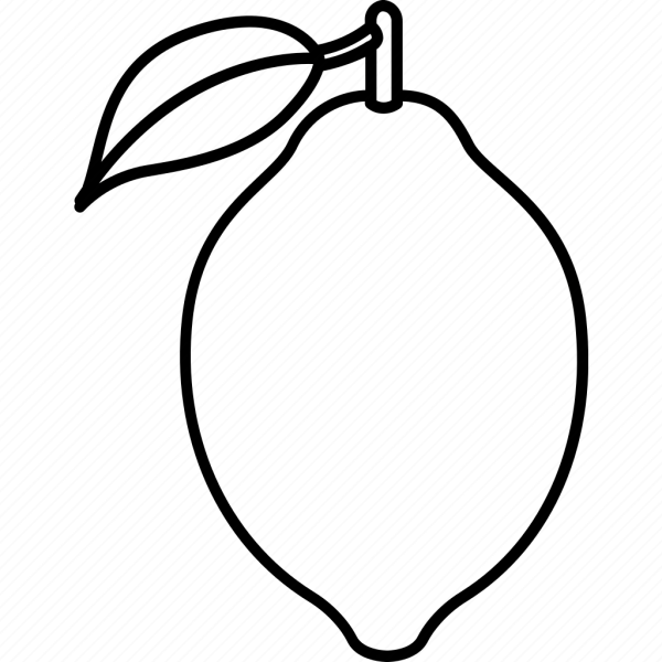 Лимон трафарет для вырезания