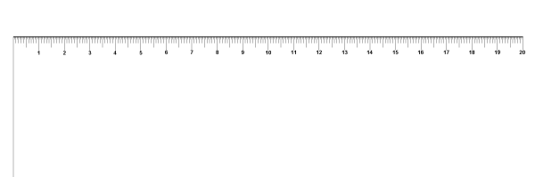 Линейка без фона