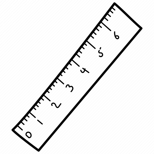 Линейка нарисованная