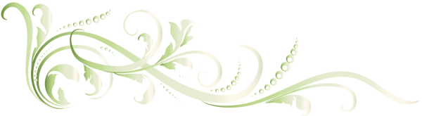 Зеленый орнамент на прозрачном фоне