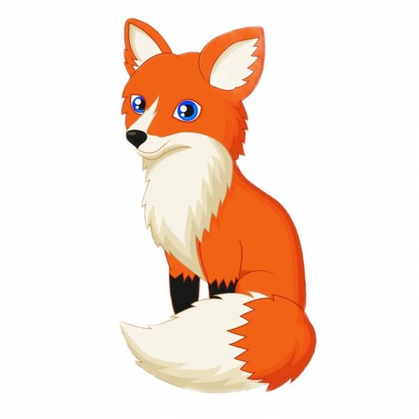 Лиса мультяшный