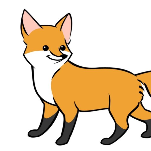 Лисенок рисунок