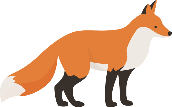 Лиса рисунок на прозрачном фоне