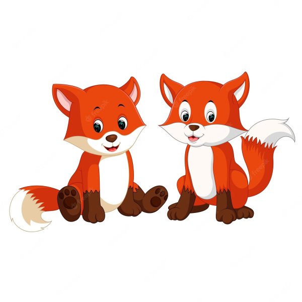 Лисята мультяшные
